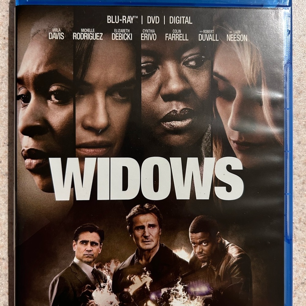 Widows Blu-ray Disc in Blue Case